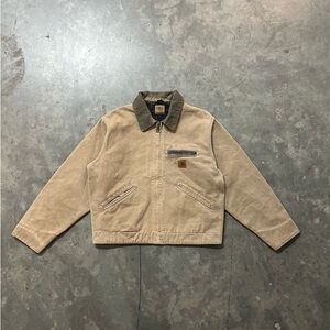 Carhartt Tan Jacket with Black Collar